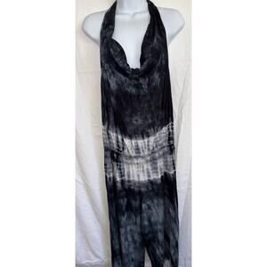 Forever Cute Tie Dye T-Shirt Material Halter Top Jumpsuit Romper Sz L